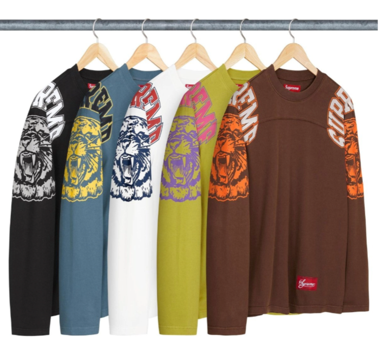 SUPREME MASCOT BLUE L/S FOOTBALL TOP (FW25)