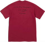 SUPREME X LARRY CLARK NEIGHBOUR T-SHIRT 'CARDINAL RED' (FW26)