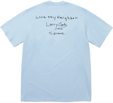 SUPREME X LARRY CLARK NEIGHBOUR T-SHIRT 'POWDER BLUE' (FW26)