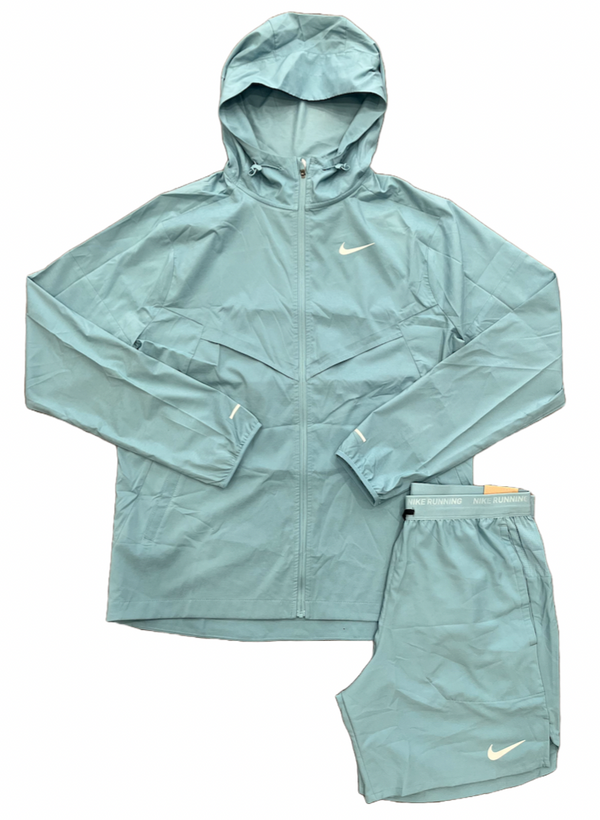 NIKE WINDRUNNER + SHORTS SET 'DENIM TURQUOISE'