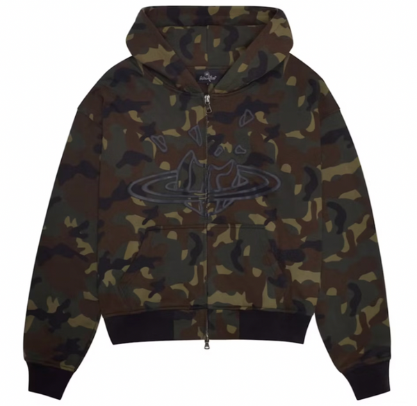 BROKEN PLANET "CAMO" ZIP UP HOODIE