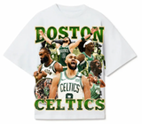 STRIP TEEZ BOSTON CELTICS WHITE NBA CHAMPIONS T-SHIRT