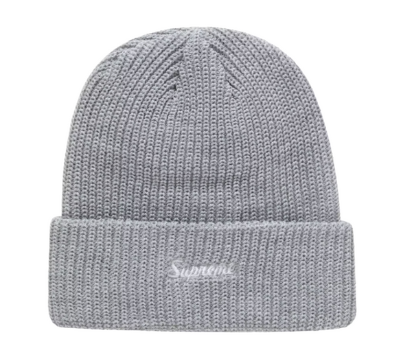 SUPRME GREY LOOSE GUAGE BEANIE (FW24)