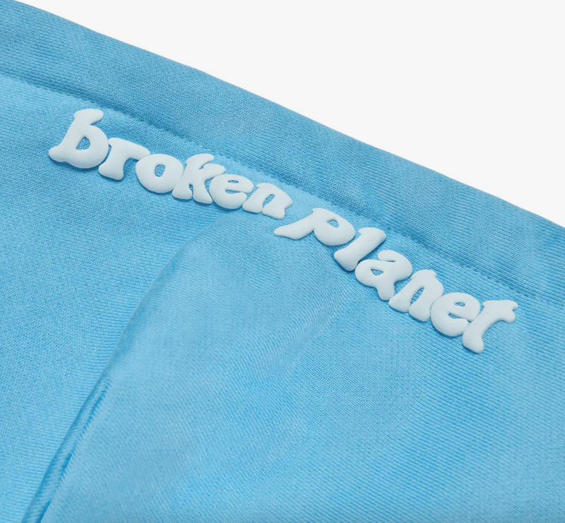 BROKEN PLANET "POWDER BLUE" ZIP UP HOODIE