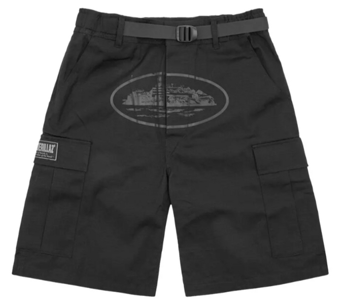 パンツ Corteiz GUERILLAZ CARGO SHORT [BLACK] CORTEIZ GUERILLAZ 
