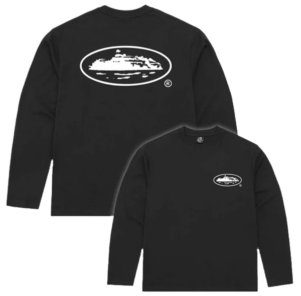 CORTEIZ 'OG ISLAND' BLACK LONGSLEEVE T-SHIRT