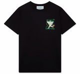 CASABLANCA 'LE JUI' BLACK JERSEY T-SHIRT
