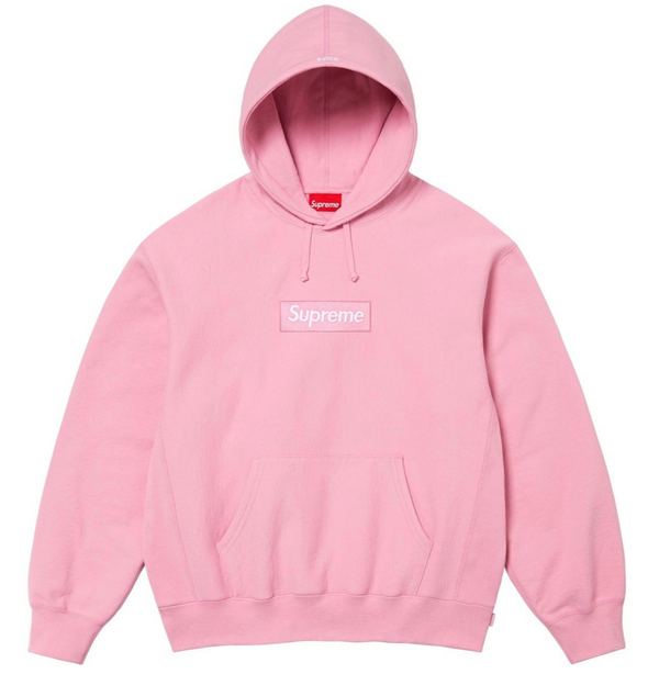 SUPREME BOX LOGO DUSTY PINK HOODIE (FW24)