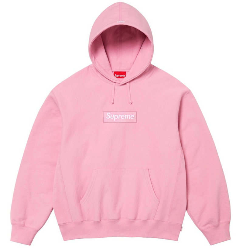 SUPREME BOX LOGO DUSTY PINK HOODIE (FW24)