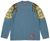 SUPREME MASCOT BLUE L/S FOOTBALL TOP (FW25)