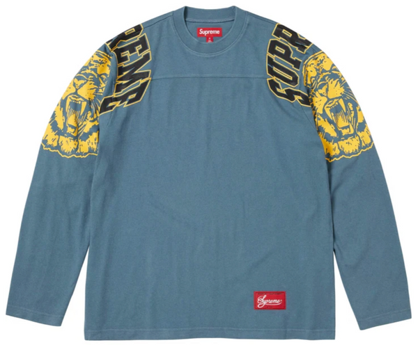 SUPREME MASCOT BLUE L/S FOOTBALL TOP (FW25)