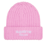 SUPREME CHUNKY KNIT CLASSIC LOGO 'PINK' BEANIE