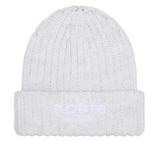SUPREME CHUNKY KNIT CLASSIC LOGO 'GREY' BEANIE