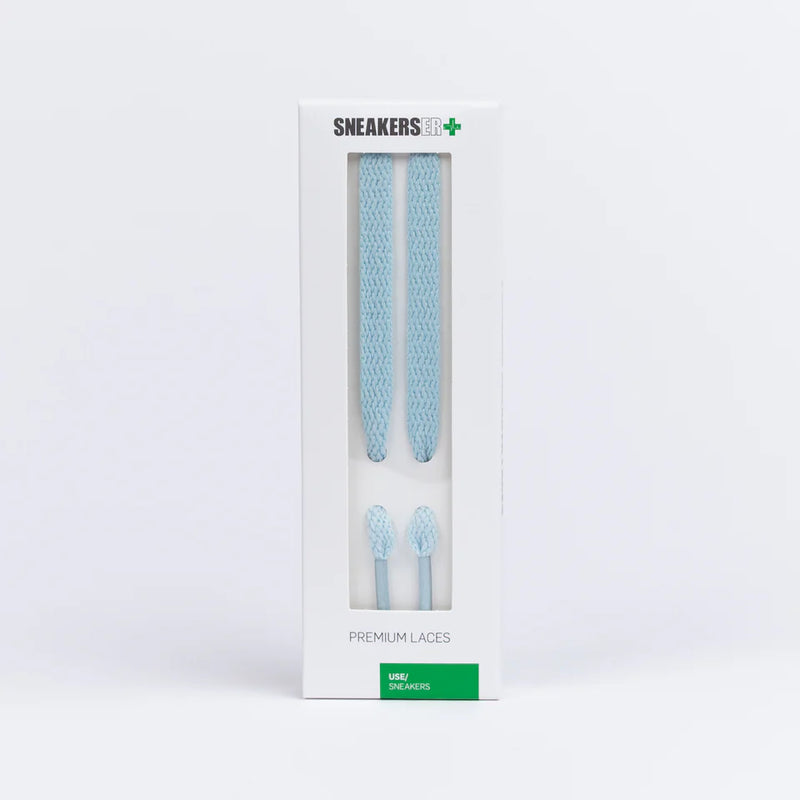 SNEAKERSER : FLAT SNEAKER LACES 120CM - BABY BLUE