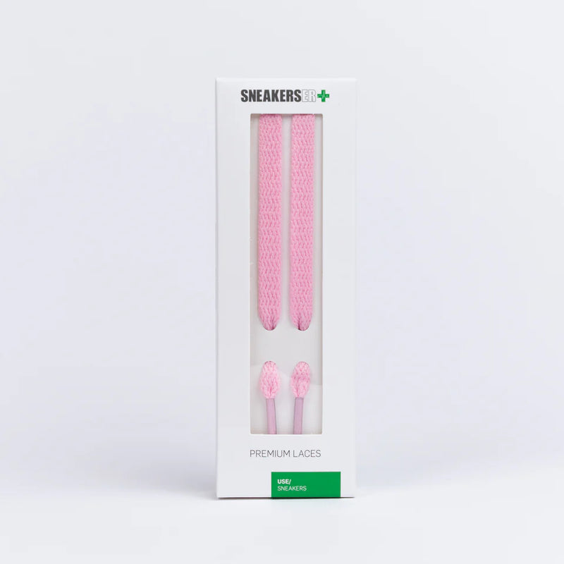 SNEAKERSER : FLAT SNEAKER LACES 120CM - BABY PINK
