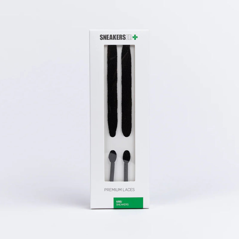 SNEAKERSER : FLAT SNEAKER LACES 120CM - BLACK