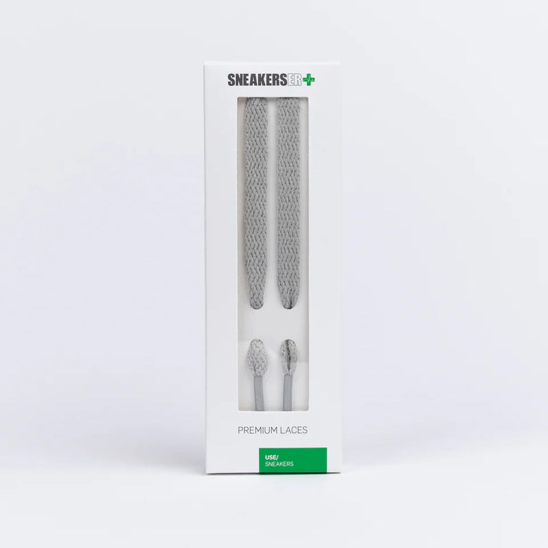 SNEAKERSER : FLAT SNEAKER LACES 120CM - Light grey