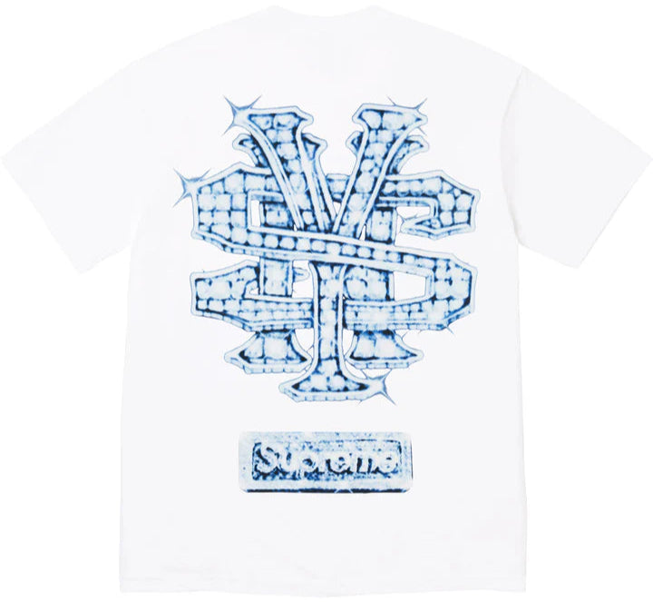 SUPREME SNOWMAN 'WHITE' T-SHIRT (FW25)