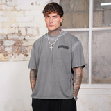 LAST LESSON 'WASHED GREY' SCRIPT T-SHIRT