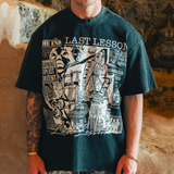 LAST LESSON 'WASHED BLACK' THE END T-SHIRT