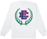 ERIC EMANUEL EE LONG SLEEVE CREST 'WHITE' T-SHIRT
