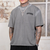 LAST LESSON 'WASHED GREY' SCRIPT T-SHIRT