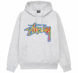 STÜSSY THERMAL STOCK 'ASH HEATHER GREY' HOODIE