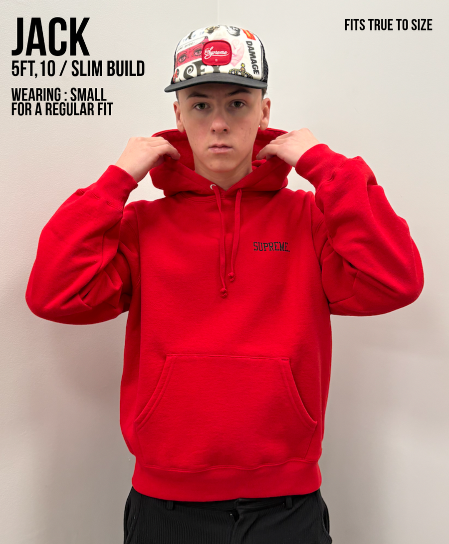 SUPREME ANARCHY RED HOODIE (FW24) – PAIRFECT