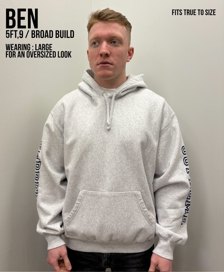 SUPREME COLLEGIATE SLEEVE GREY HOODIE (FW24) – PAIRFECT SUPREME COLLEGIATE SLEEVE GREY HOODIE (FW24) – PAIRFECT