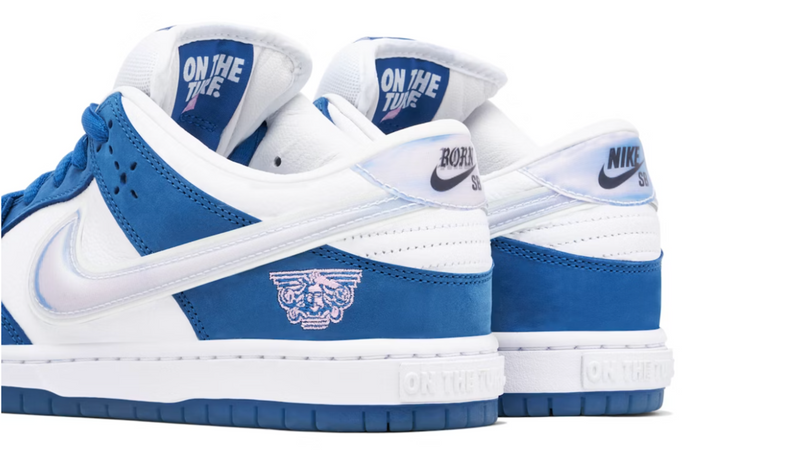 NIKE SB DUNK LOW X BORN AND RAISED WHITE BLUE