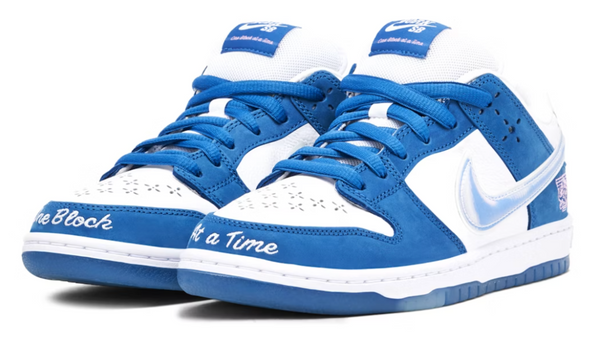NIKE SB DUNK LOW X BORN AND RAISED WHITE BLUE