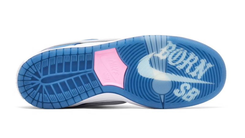 NIKE SB DUNK LOW X BORN AND RAISED WHITE BLUE