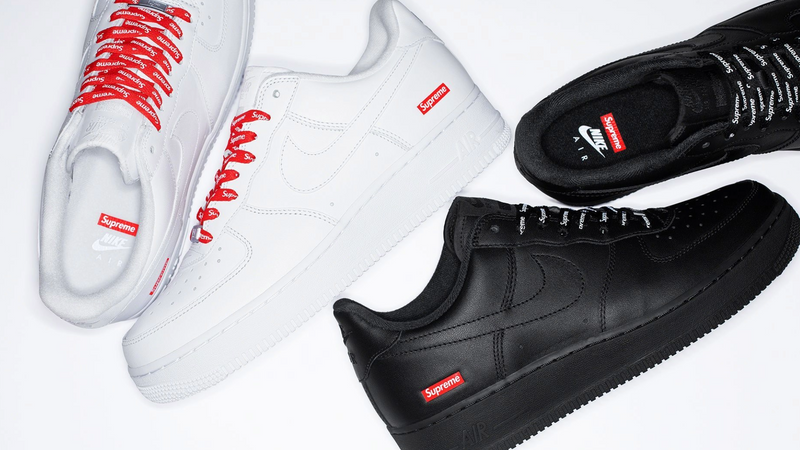 NIKE AIR FORCE 1 X SUPREME 'WHITE'
