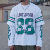 LAST LESSON 'DOUBLE SLEEVE' WHITE JERSEY
