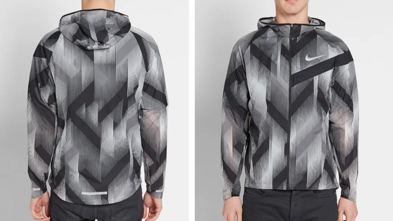 NIKE IMPOSSIBLY LIGHT JACKET 'BLACK WHITE'