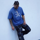 LAST LESSON 'STAR' BLUE T-SHIRT