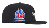 SUPREME SHOP BOX LOGO NEW ERA 'BLACK - NEW YORK' FITTED CAP