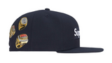 SUPREME RINGS VOX LOGO NEW ERA 'NAVY' FITTED CAP