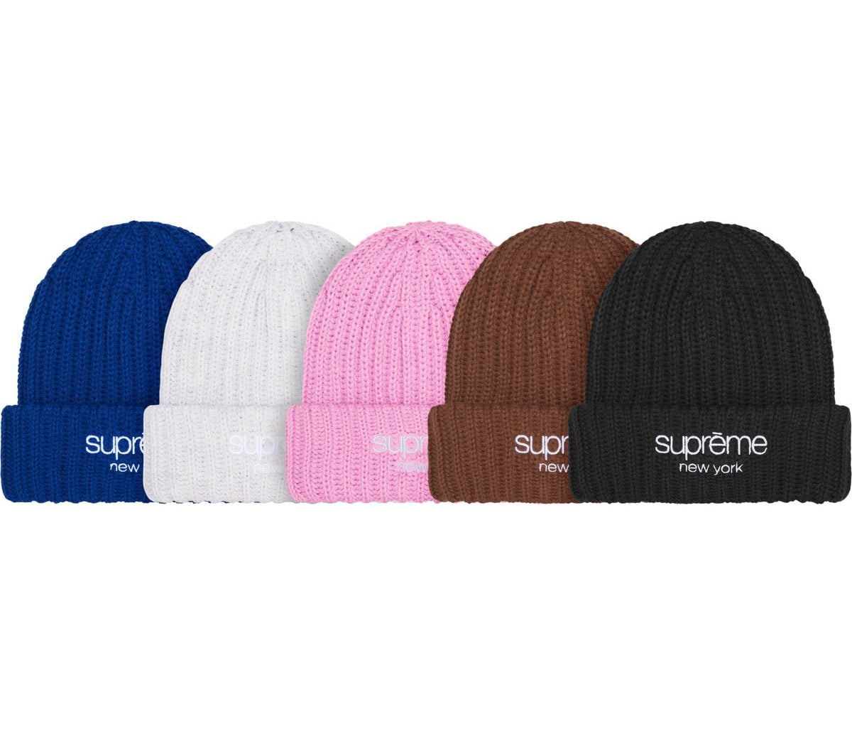 SUPREME CHUNKY KNIT CLASSIC LOGO 'PINK' BEANIE – PAIRFECT