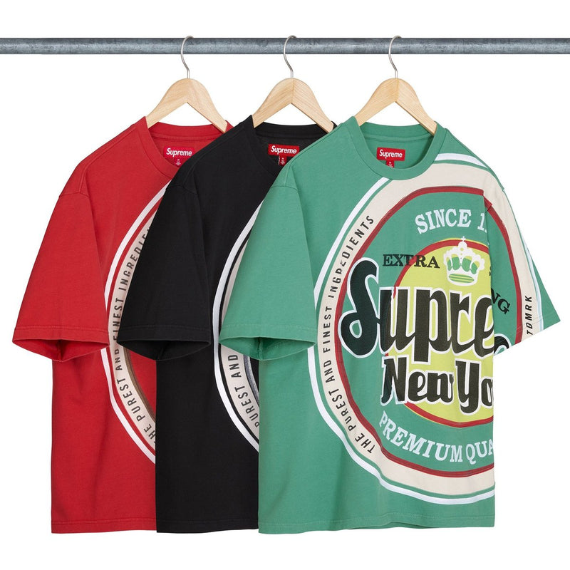 SUPREME LAGER 'BLACK' T-SHIRT (SS25)