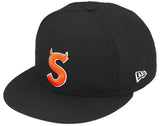 SUPREME DEVIL S LOGO NEW ERA 'BLACK' FITTED CAP