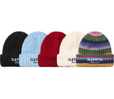 SUPREME CLASSIC LOGO CHUNKY KNIT 'BLACK' BEANIE