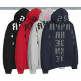 SUPREME MIRRORED APPLIQUÉ 'BLACK' HOODIE (FW26)