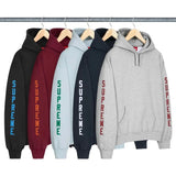 SUPREME WASHED LOGO 'HEATHER GREY' HOODIE (FW26)