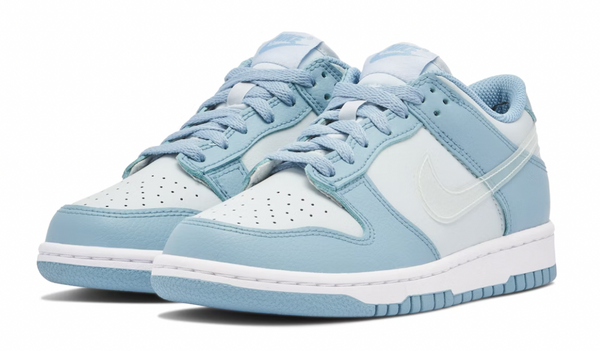 Nike dunk low (gs) clear blue swoosh